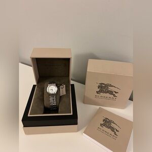 Burberry Mother of Pearl with Diamond Makers Quartz Women’s Watch, BU1370, 28mm